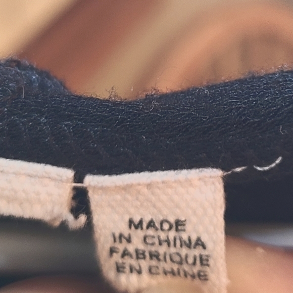 Ladies black hooded long sleeved sweater with lace up front - Picture 3 of 4